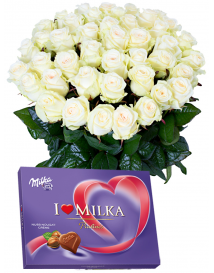 BÍLÉ RŮŽE + MILKA 110g