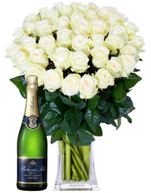 BÍLÉ RŮŽE + SEKT Bohemia demi sec 0,75l