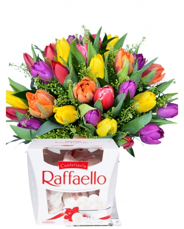TULIPÁNY + RAFFAELLO 150g