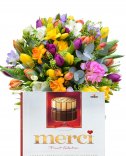 Beautiful spring bouquet - gift set