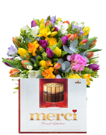 TULIPÁNY + FREZIE + MERCI 250g
