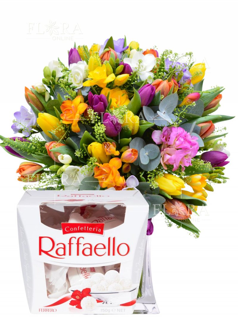 Beautiful spring bouquet - gift set