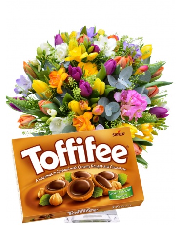 TULIPÁNY + FREZIE + TOFFIFEE 125g