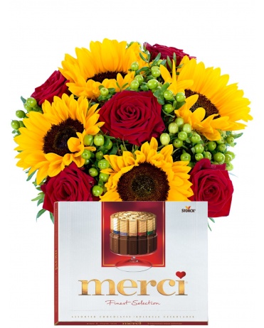 Подсолнечник + роза комплект 2