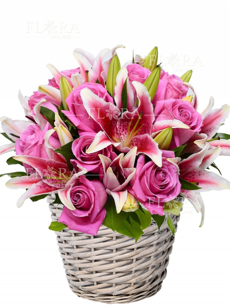 Lily and Rose - Flower basket