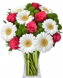 Mixed bouquet - rose and gerbera