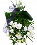 Funeral bouquet - white eustomy