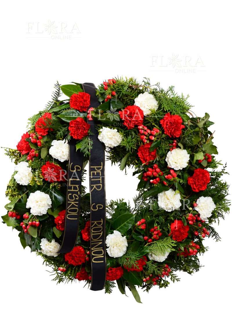 Funeral wreath - carnations
