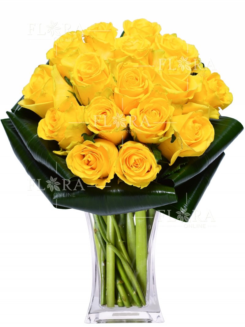 žluté růže : rozvoz květin