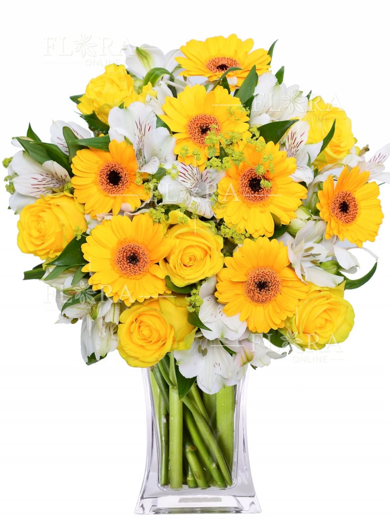 Mixed bouquet: delivery of flowers