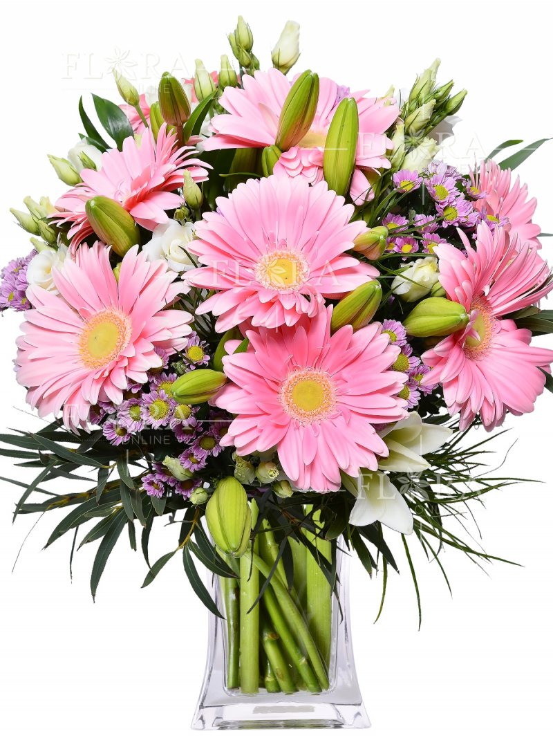Pink gerbera bouquet: flower delivery