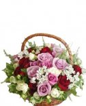 Flower delivery - colorful flower basket