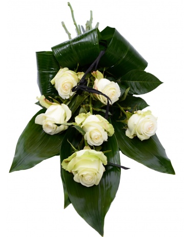 FUNERAL ROSES WHITE
