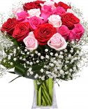 Ruže mix farieb: rozvoz kvetín