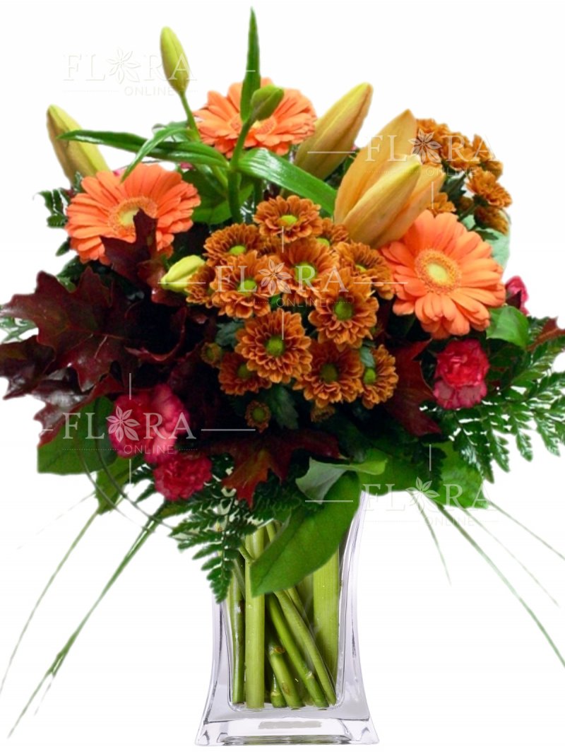 Orange bouquet: flower delivery