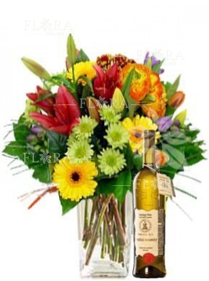 Flower delivery - gift set