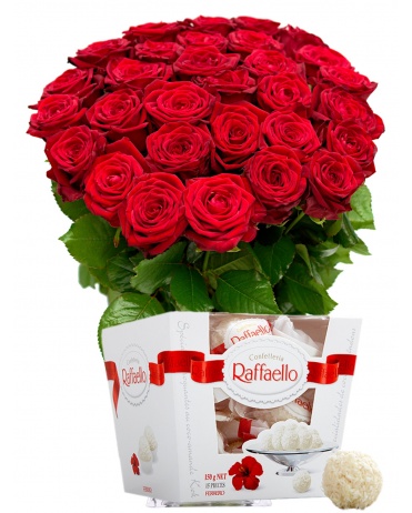 RUDÉ RŮŽE + RAFFAELLO 150g